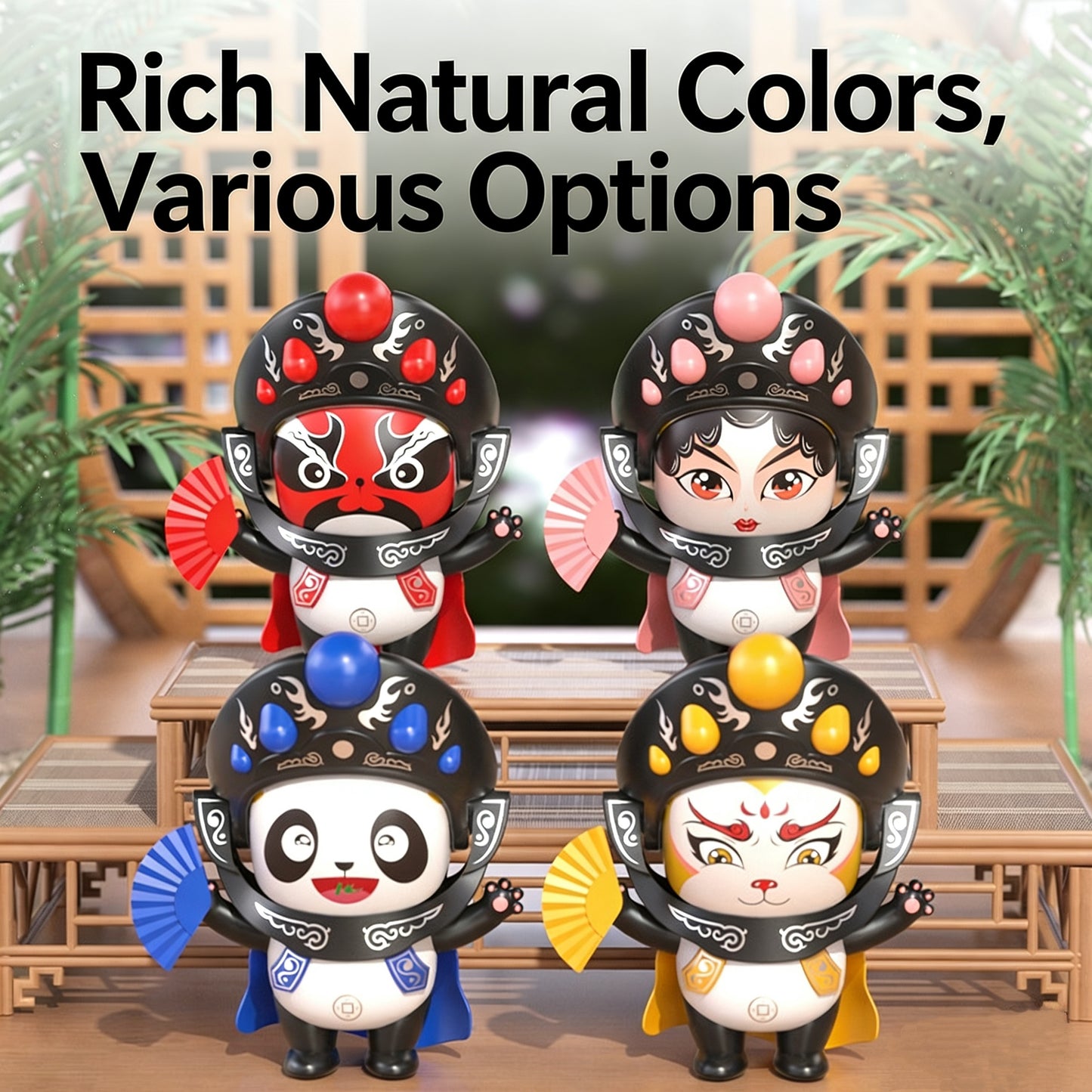 Panda Face-Changing Figurine - 5 Opera Faces