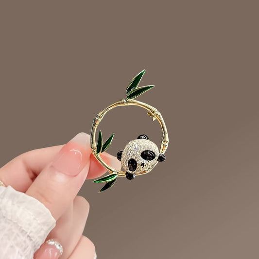 Broche de bambú de panda - Lindo pin esmaltado