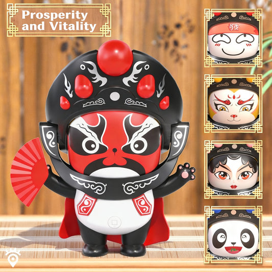 Figurilla de panda que cambia de cara - 5 caras de ópera