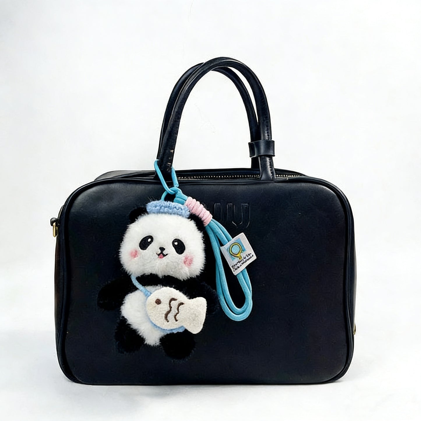 Panda Plush Bag Charm - Cute Backpack Accessory