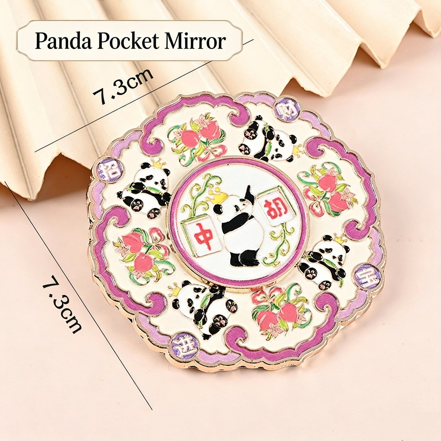 Panda Handheld & Pocket Mirror with Tassel - 10 Styles