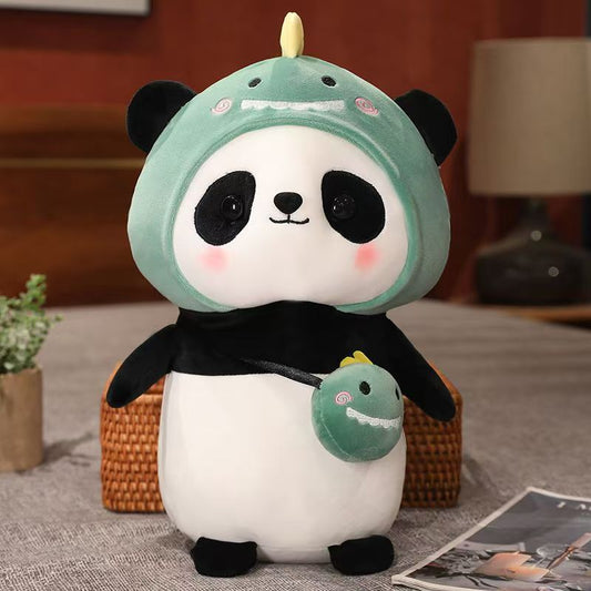 Colección de peluches de panda - Bonitos disfraces de animales y frutas