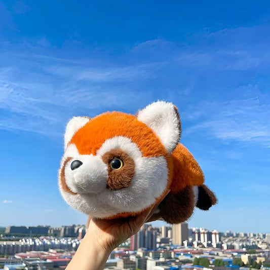 Peluche reversible de panda: panda gigante y panda rojo