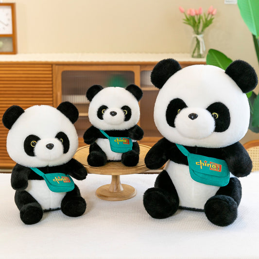 Oso Panda de Peluche con Bolso Bandolera 'China' - 3 Tamaños