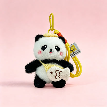 Panda Plush Bag Charm - Cute Backpack Accessory