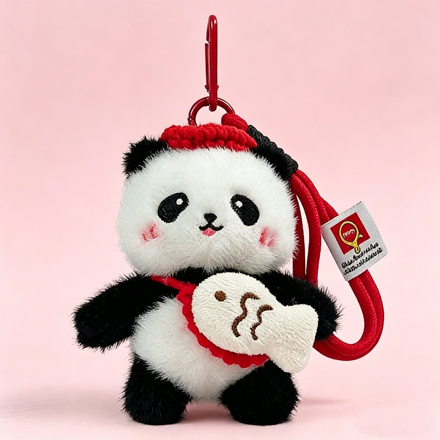 Panda Plush Bag Charm - Cute Backpack Accessory