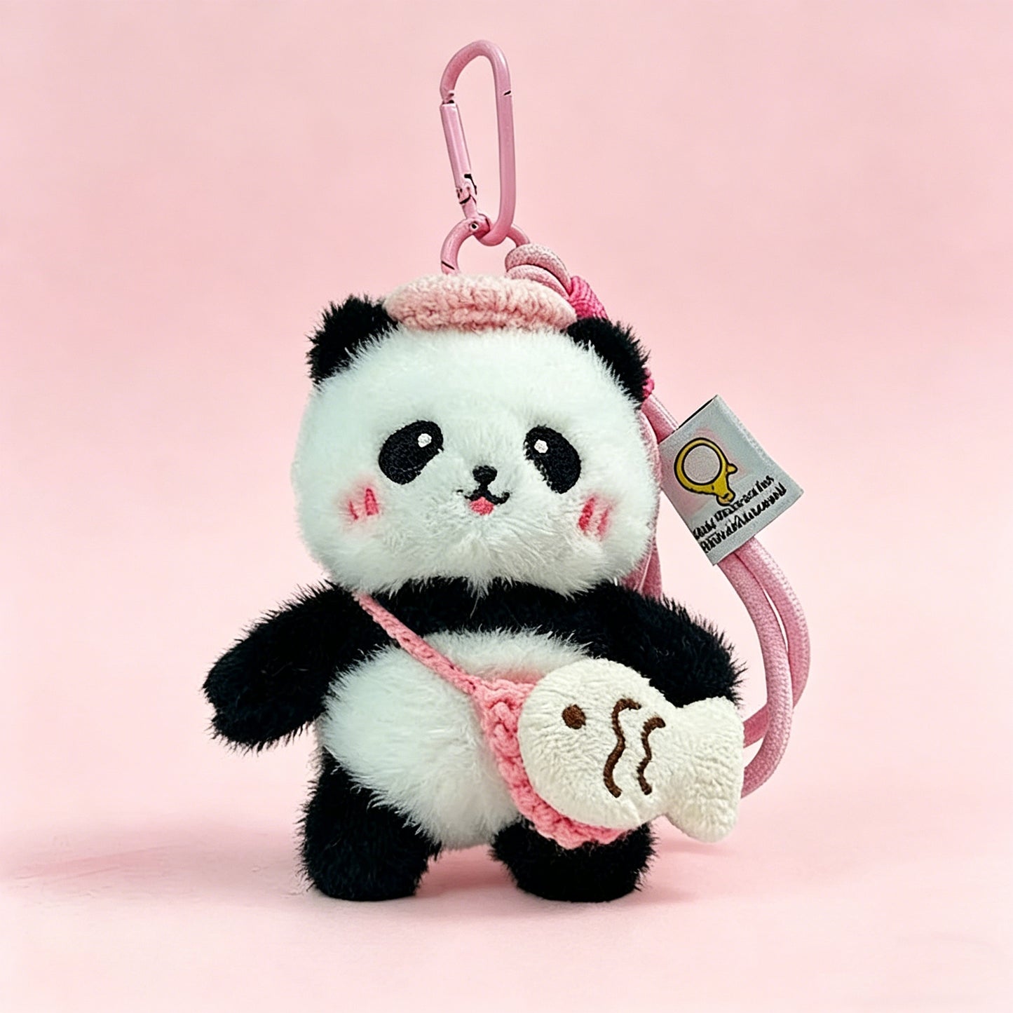 Panda Plush Bag Charm - Cute Backpack Accessory