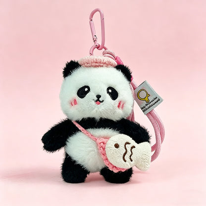 Panda Plush Bag Charm - Cute Backpack Accessory