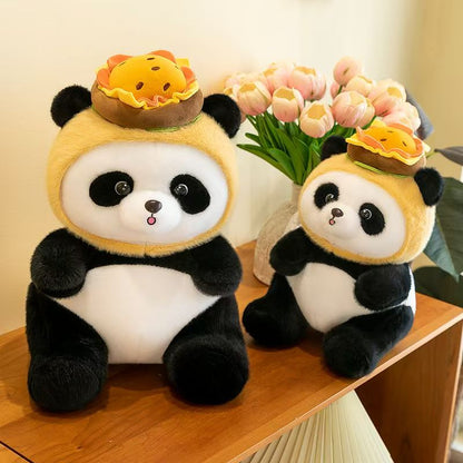 Burger Panda Plush Toy - Cute Stuffed Animal 