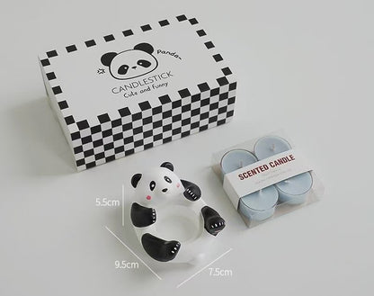 Panda Candle Holder with Scented Candle