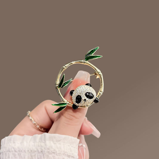 Broche de bambú de panda - Lindo pin esmaltado