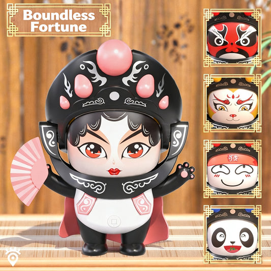 Figurilla de panda que cambia de cara - 5 caras de ópera