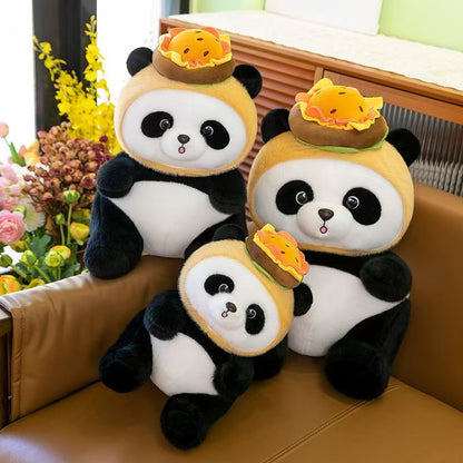 Burger Panda Plush Toy - Cute Stuffed Animal 