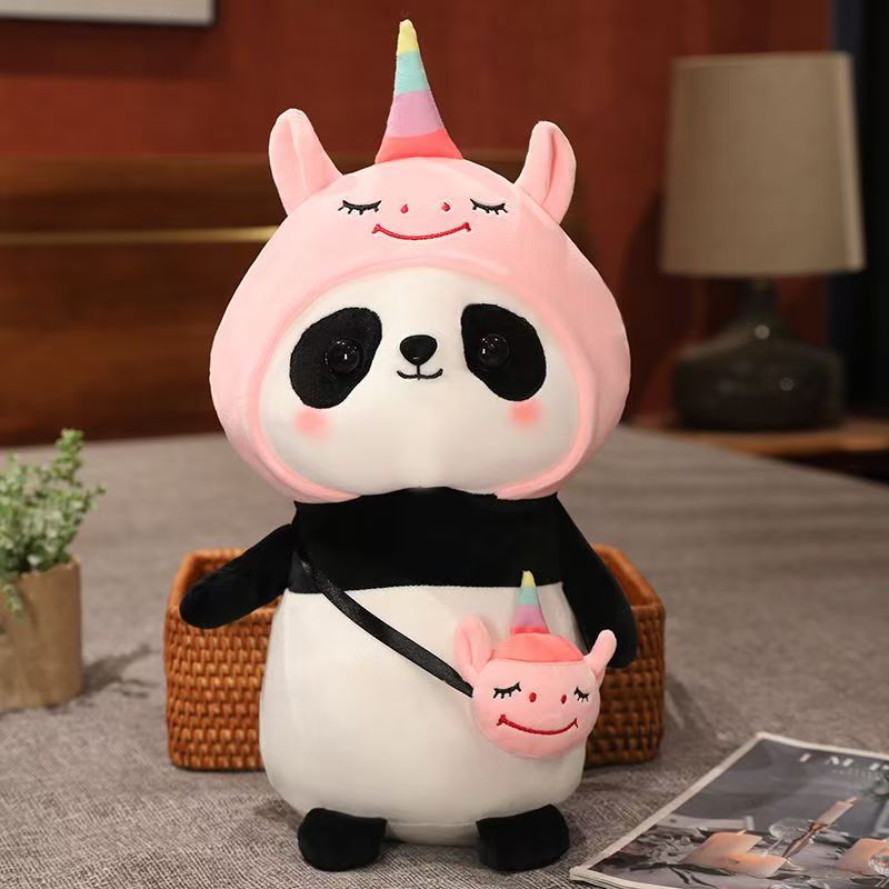 Panda Plush Toy Collection - Cute Animal & Fruit Costumes