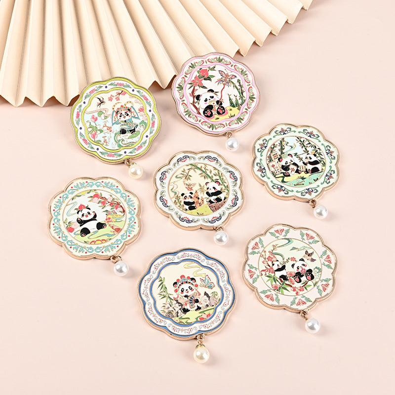 Panda Handheld & Pocket Mirror with Tassel - 10 Styles