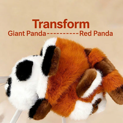 Flip Reversible Panda Plush Toy - Giant Panda & Red Panda