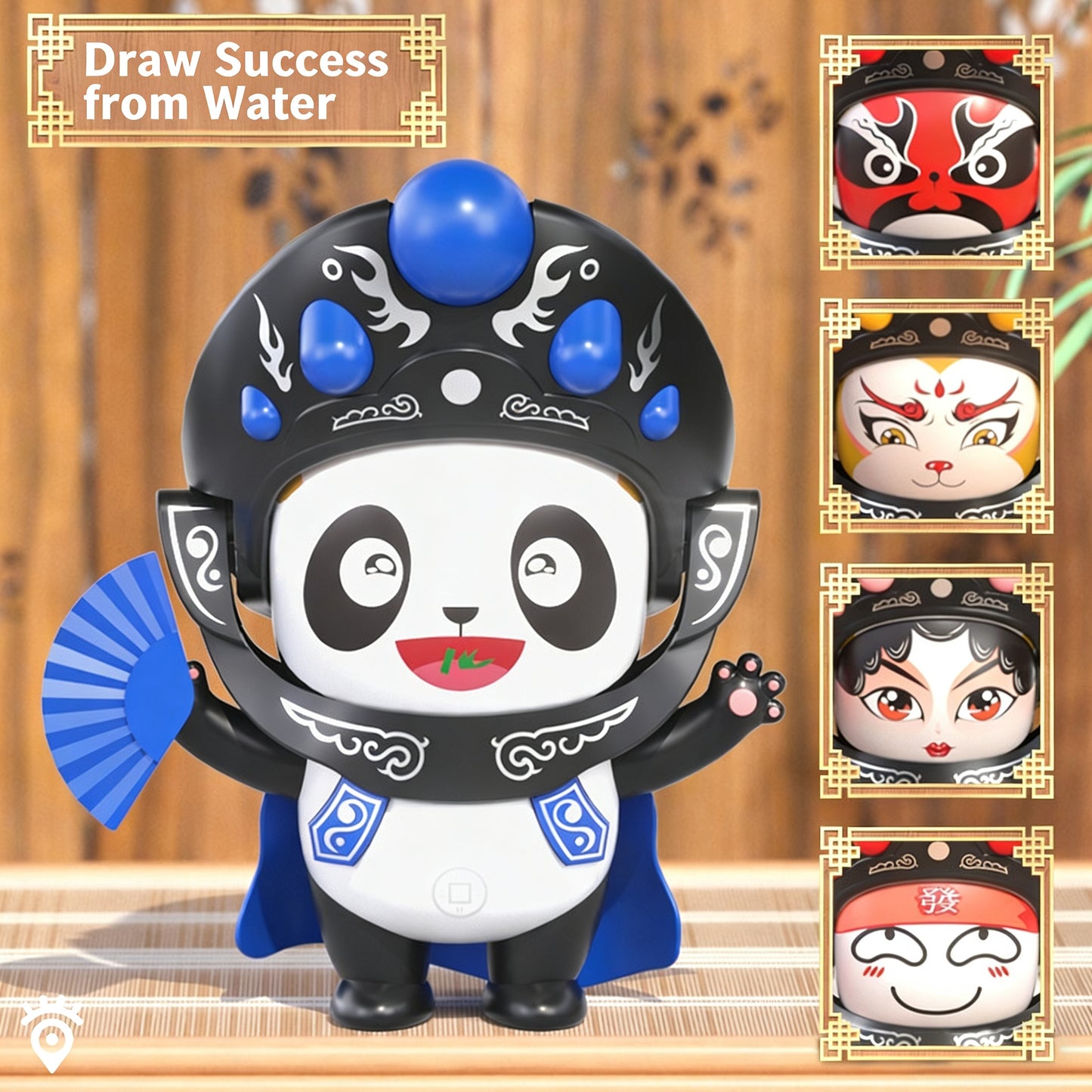 Panda Face-Changing Figurine - 5 Opera Faces