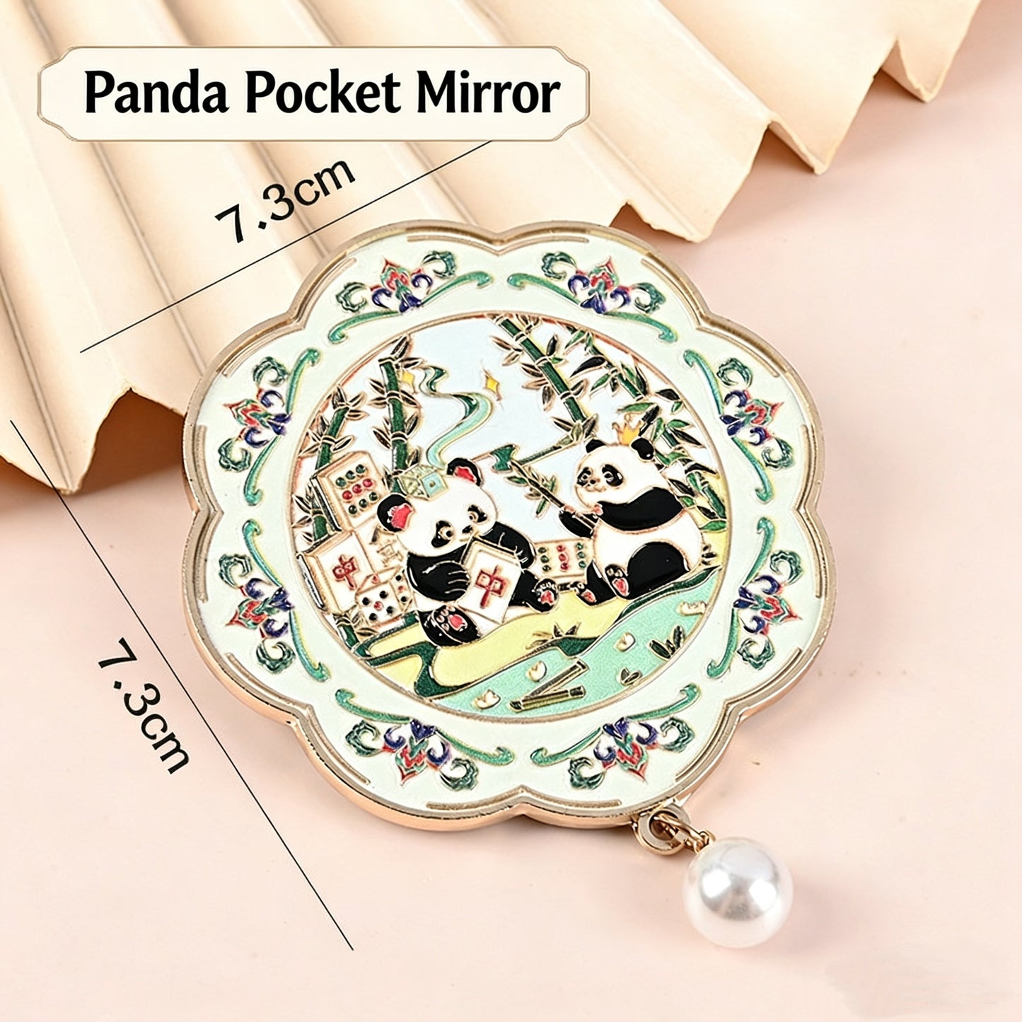 Panda Handheld & Pocket Mirror with Tassel - 10 Styles