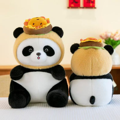 Burger Panda Plush Toy - Cute Stuffed Animal 
