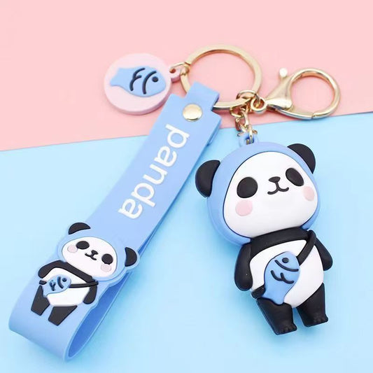 Llavero de silicona de pez panda - Bonito dije para bolso