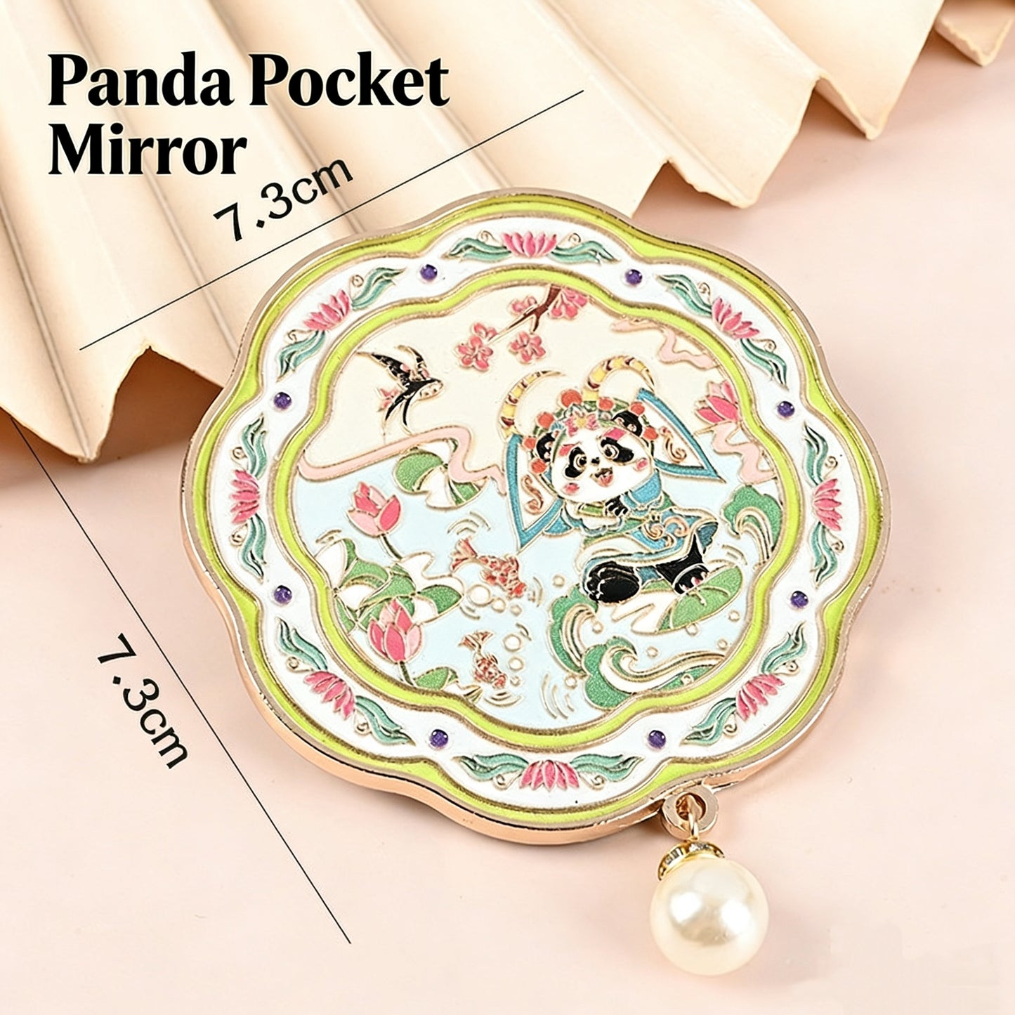 Panda Handheld & Pocket Mirror with Tassel - 10 Styles