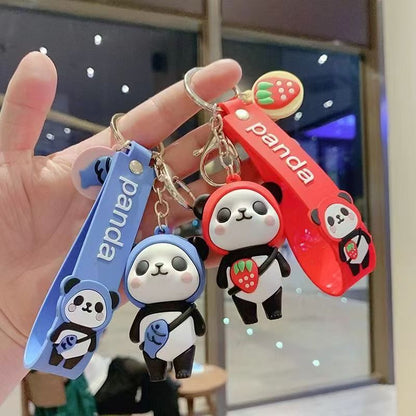Panda Fish Silicone Keychain - Cute Bag Charm